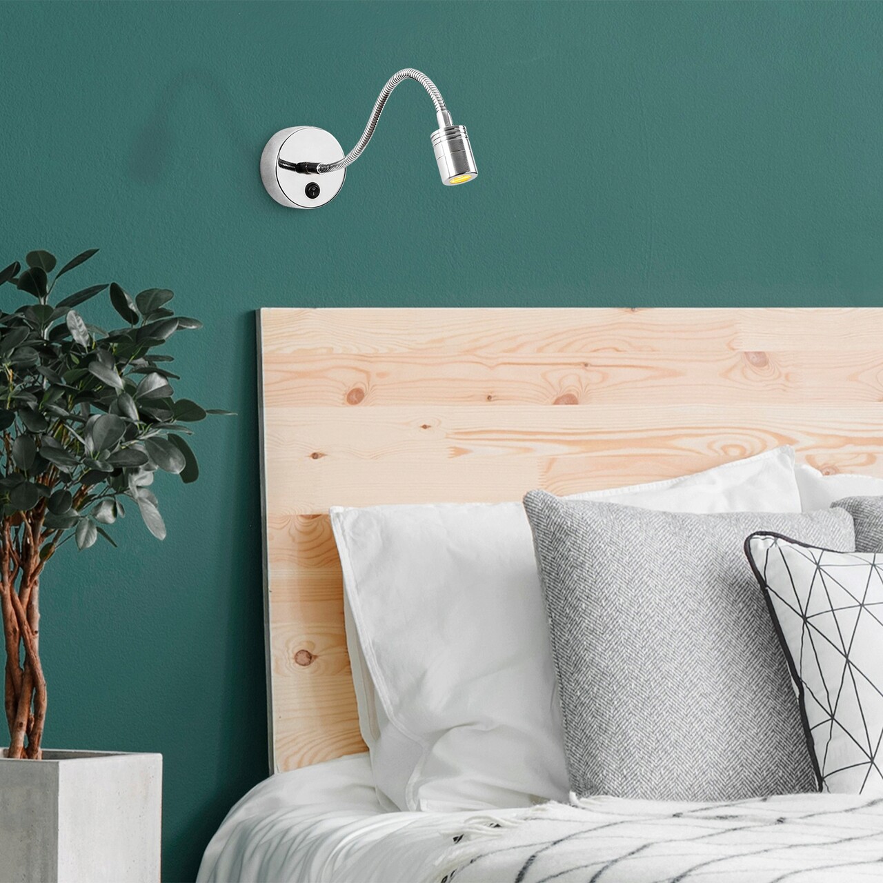 Aplica de perete, Opviq, 584TTM1941, Argintiu - imagine 7